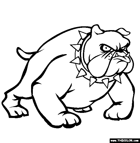 Bulldog Coloring Page