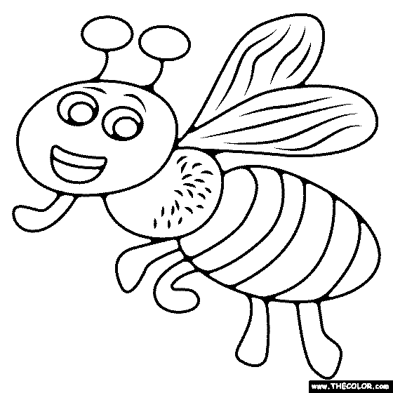 Bumblebee Coloring Page