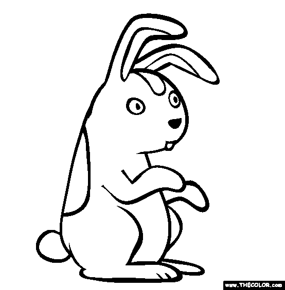 Easter Bunny Coloring Page