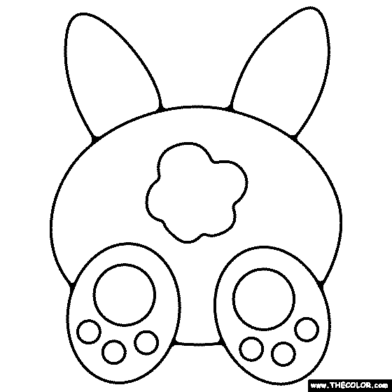Bunny Tail Coloring Page