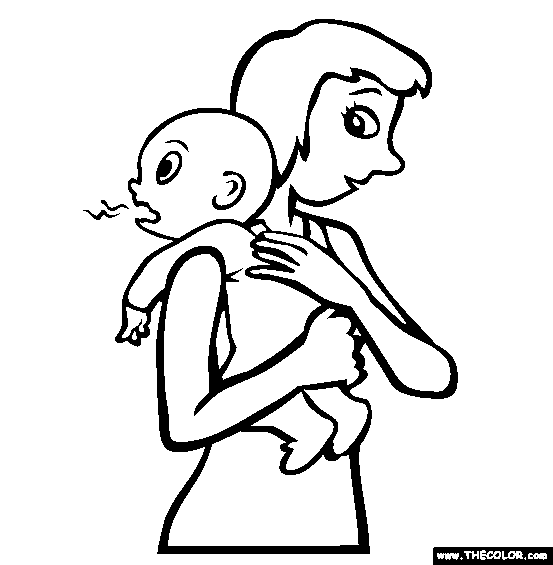 Burping Coloring Page