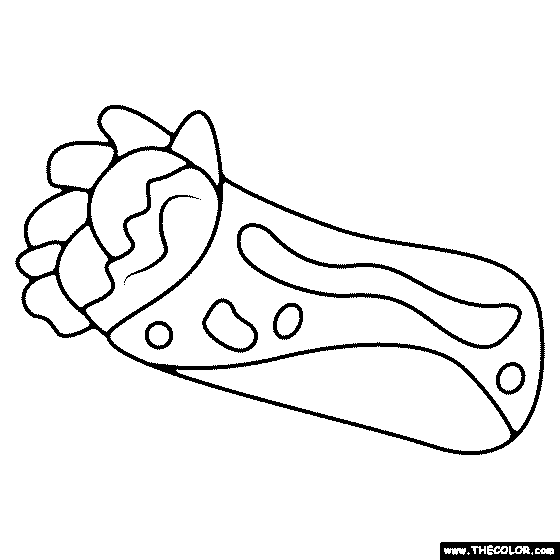 Burrito Coloring Page