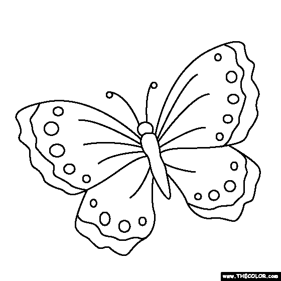 Butterfly Coloring Page