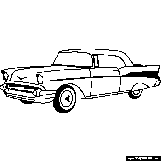 Chevrolet Bel Air 1955 Coloring Page