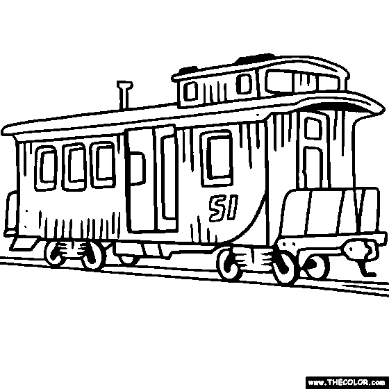 freight trains coloring pages