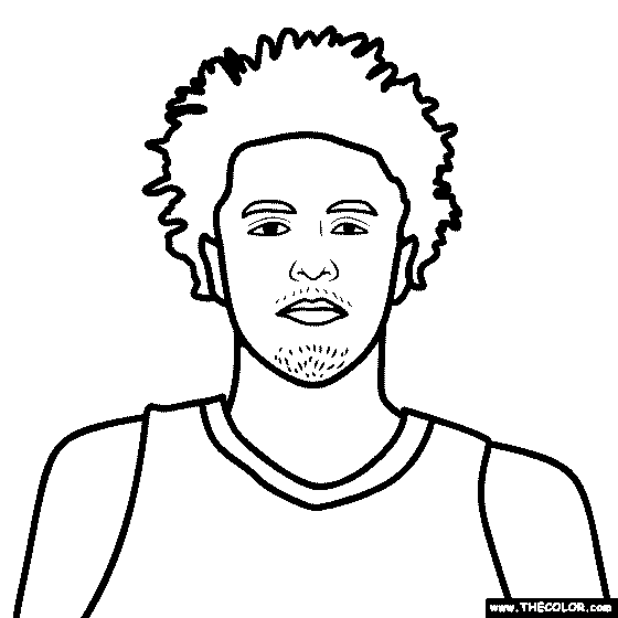 Larry Bird coloring page  Free Printable Coloring Pages