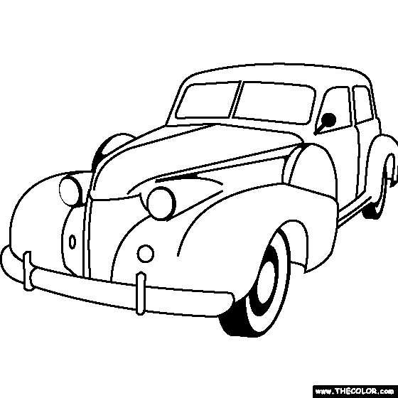 1940 Cadillac 60 Special Coloring Page