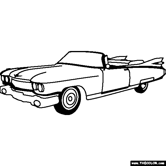 1959 Cadillac Eldorado Biarritz Coloring Page