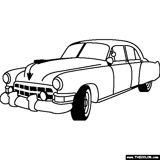 Cadillac Sedanette 1949 Coloring Page