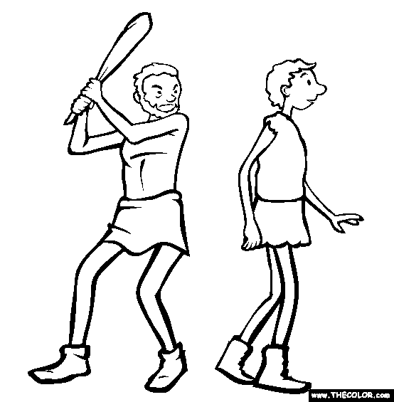 Cain And Abel Coloring Page