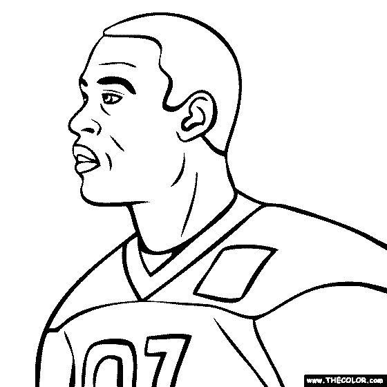 Calvin Johnson Coloring Page