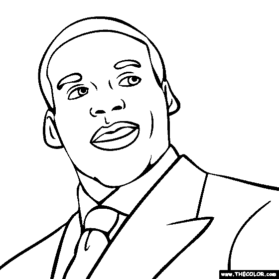 Cam Newton Coloring Page