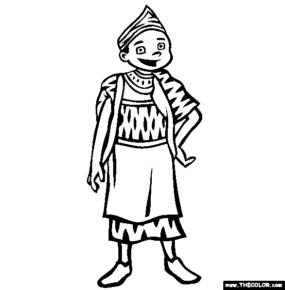 Cameroon Coloring Page