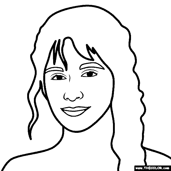 Camila Cabello Coloring Page