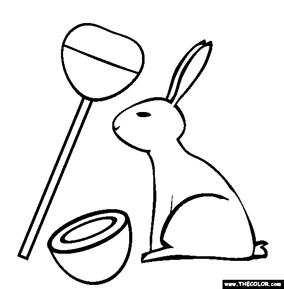 Easter Candy Coloring Page