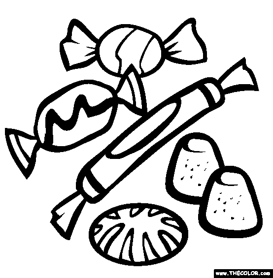 Sweets Coloring Page