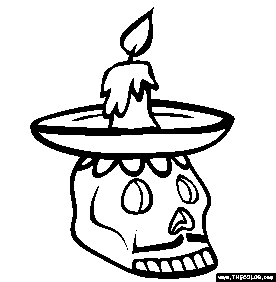 Candle Holder Coloring Page