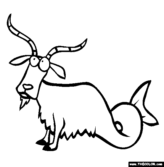 Capricorn Coloring Page