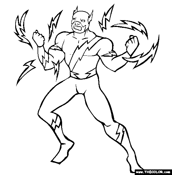 Captain Electric Coloring Page