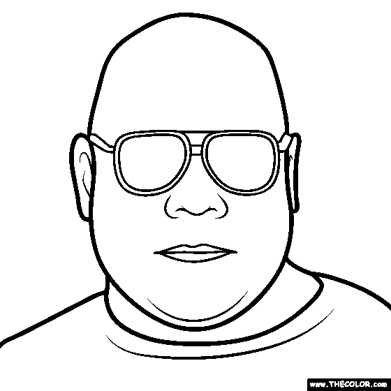Carl Cox Coloring Page