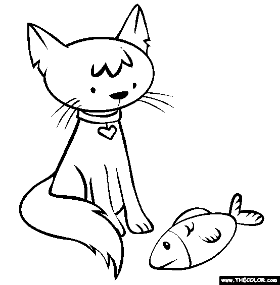 Cat Coloring Page