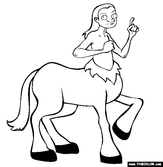 Centaur Coloring Page