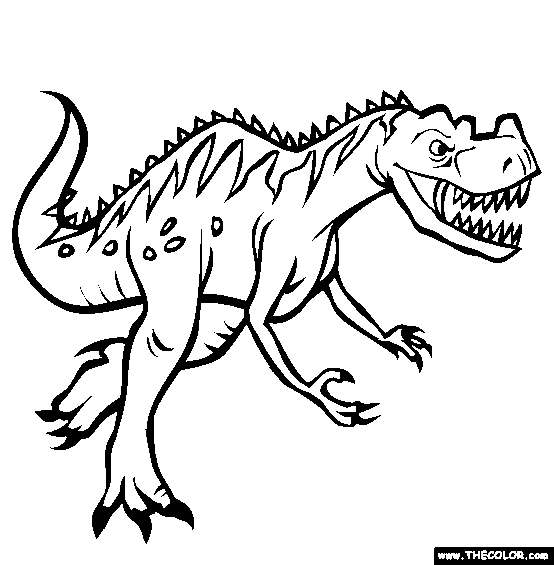 Dinosaur Games online - Dinosaur coloring pages