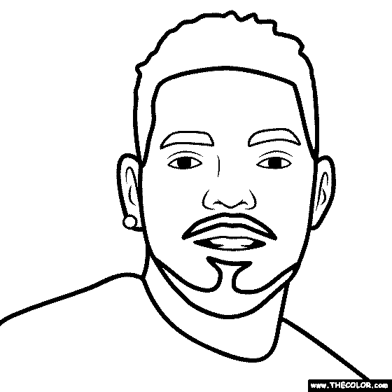 Chance the Rapper Coloring Page