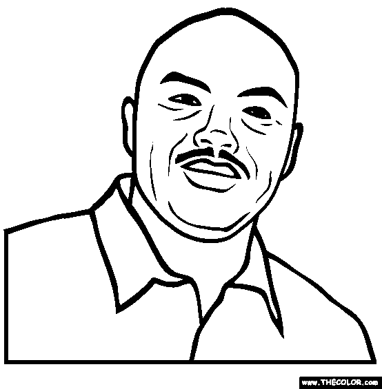 Charles Barkley Online Coloring Page