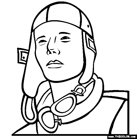 Charles Lindbergh Coloring Page