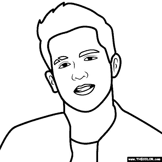 Charlie Puth  Coloring Page