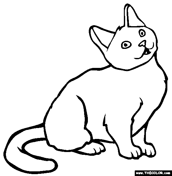 Cats Online Coloring Pages