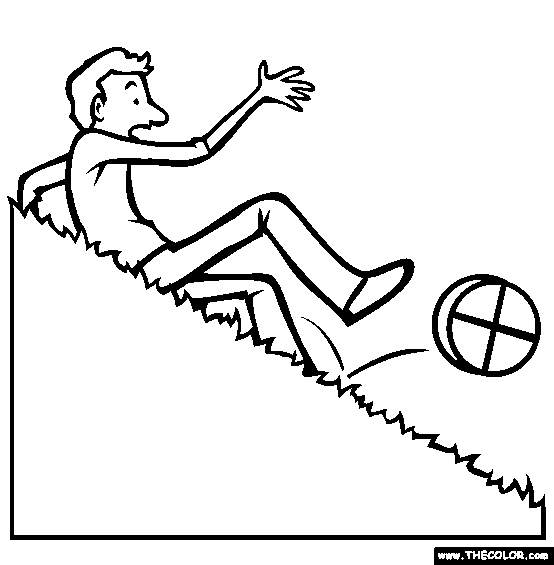 Cheese Rolling Coloring Page