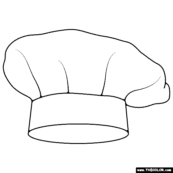 Chef Hat Coloring Page