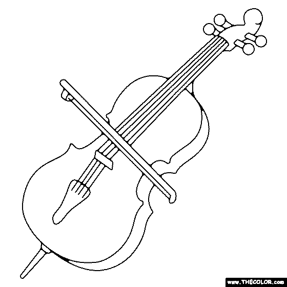 Chello Coloring Page