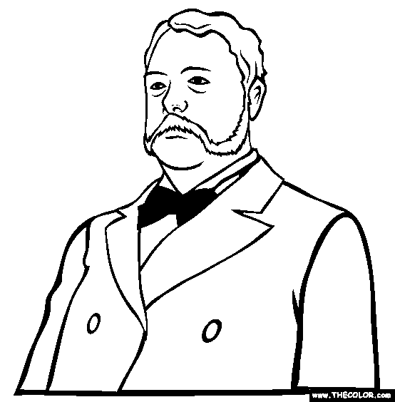 Chester A Arthur Coloring Page