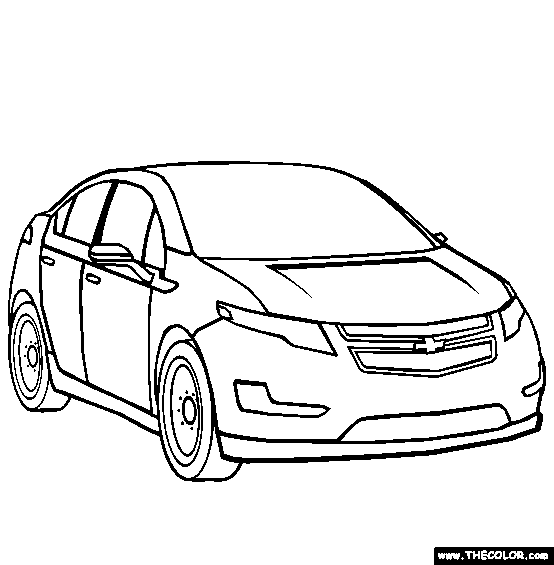 Chevrolet Volt Coloring Page