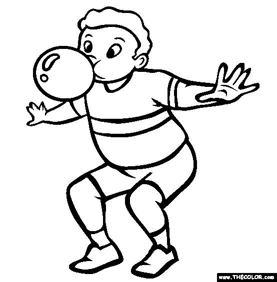 Chewing Gum Coloring Page