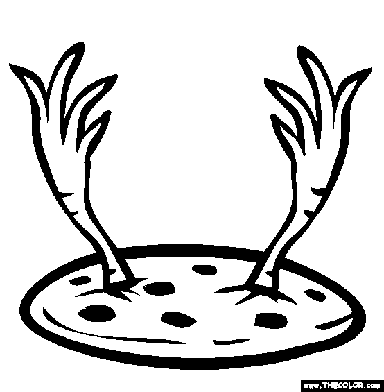Chicken Feet Cookie Coloring Page