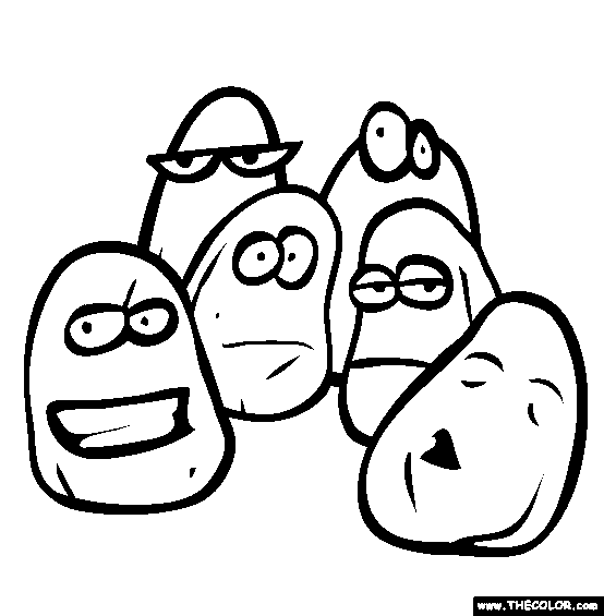Chicken Nuggets Coloring Page