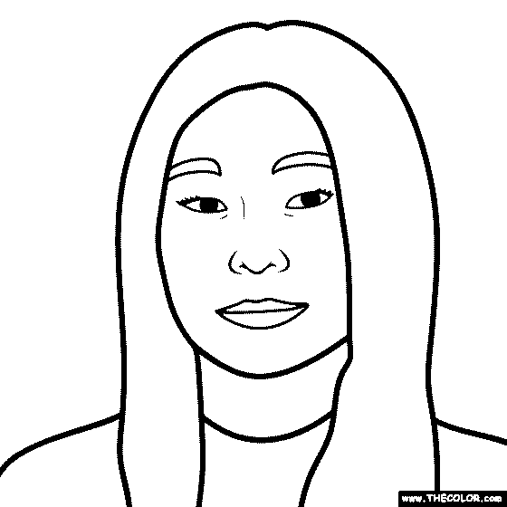 Chloe Kim Coloring Page