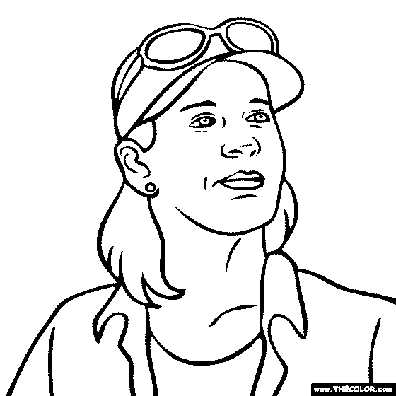 Chris Evert Coloring Page