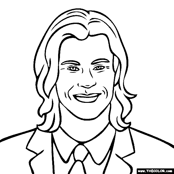 Chris Hemsworth Coloring Page