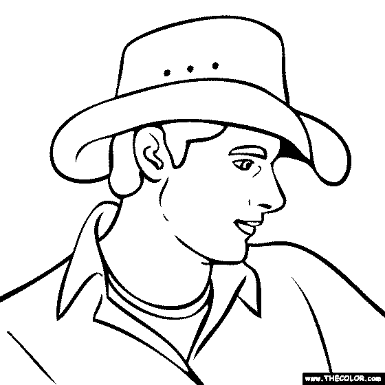 Chris Young Coloring Page