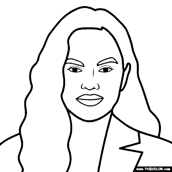 Chrissy Teigen Coloring Page