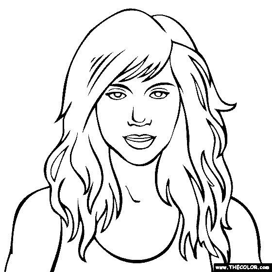 Christina Perri Coloring Page