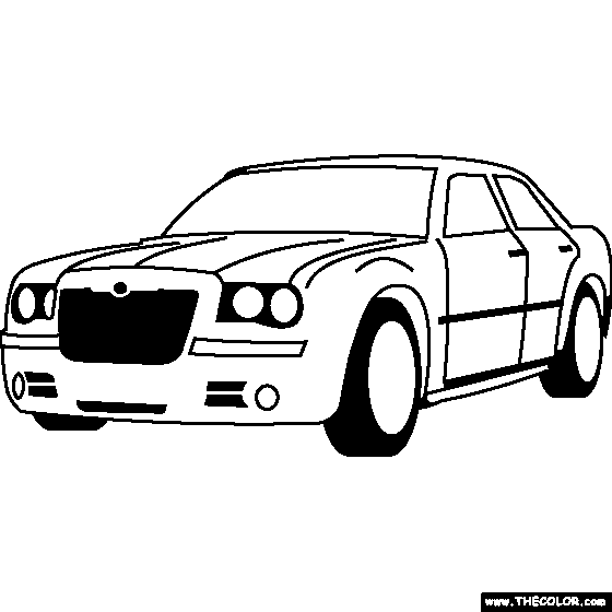 Chrysler 300C Hemi Coloring Page