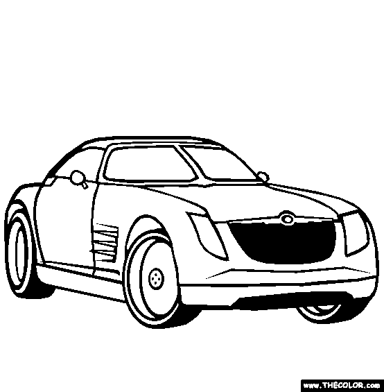 Chrysler Crossfire Coloring Page