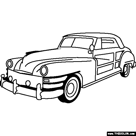 Chrysler Town and Country 1946 Coloring Page