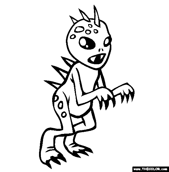 Chupacabra Coloring Page